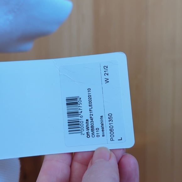 Off White Hoodie Sweatshirt - Picture 5 of 12